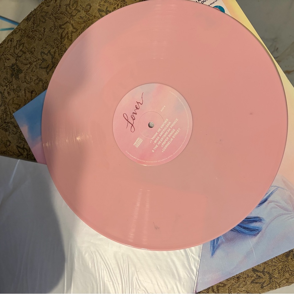 Taylor Swift Lover Vinyl Record 2 LP Pink & Blue - Picture 4 of 5